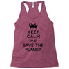 save the planet Racerback Tank