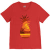 pineapple and beach V-Neck Tee