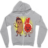 good cop bad chop Zipper Hoodie