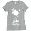 christmas icons with snow Ladies Fitted T-Shirt
