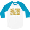 melanin african american woman 3/4 Sleeve Shirt