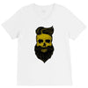 hipster skull V-Neck Tee