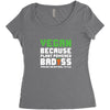 Vegan Because Plant Powered Badass Was Not an Offical Tittle Women's Triblend Scoop T-shirt