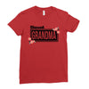 blessed grandma with flower Ladies Fitted T-Shirt