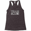 team blake Racerback Tank