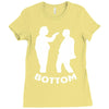 bottom eye poke Ladies Fitted T-Shirt
