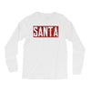 santa red glitter Long Sleeve Shirts