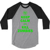 keep calm and kill zombies 3/4 Sleeve Shirt