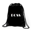 boss bad Drawstring Bags