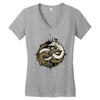 neverending fight Women's V-Neck T-Shirt