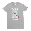 think outside the box Ladies Fitted T-Shirt