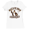 watch me whip Ladies Fitted T-Shirt