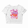 donut ghost baking Crop Top