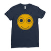 funny smiley face Ladies Fitted T-Shirt