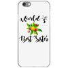 world's best sister with flowers iPhone 6/6s Case