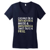natural queens rock Women's V-Neck T-Shirt