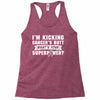 I Am Kicking Cancers Butt Whats Your Superpower? Racerback Tank