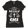I Am One Blessed Gigi Ladies Fitted T-Shirt