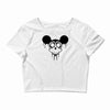 dead mickey mouse halloween Crop Top