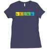 bazinga periodic table funny funny birthday present gift Ladies Fitted T-Shirt