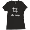 oh crop Ladies Fitted T-Shirt