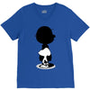 charlie, snoopy, woodstock V-Neck Tee