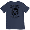 monsters outside fan club back V-Neck Tee