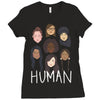 Women's March We are Human Ladies Fitted T-Shirt