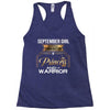 september girl is a perfect combination of princess and warrior Racerback Tank
