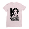 a woman's place is in the resistance Ladies Fitted T-Shirt