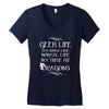geek life Women's V-Neck T-Shirt