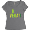 be vegan Women's Triblend Scoop T-shirt