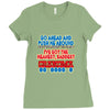 push me around grandma Ladies Fitted T-Shirt