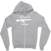 black guns matter m16 Zipper Hoodie