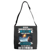 Never Underestimate A Man Who Watches Lost in Space And Was Born in De Adjustable Strap Totes