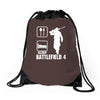 eat sleep battlefield 4, funny Drawstring Bags