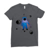 Space Astronot Ladies Fitted T-Shirt