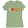 I Love Lgbt Ladies Fitted T-Shirt