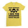 good morning Ladies Fitted T-Shirt