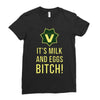 milk and eggs Ladies Fitted T-Shirt