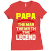 papa the man the myth the legend 2 Ladies Fitted T-Shirt