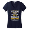 grumpy old crane operator Women's V-Neck T-Shirt