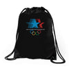retro los angeles 1984 olympic games Drawstring Bags