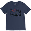 I Love My Papa V-Neck Tee