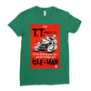 vintage tt race poster, ideal gift or birthday present Ladies Fitted T-Shirt