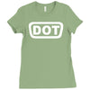 2x dot sticker vinyl decal d.o Ladies Fitted T-Shirt