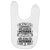 Real Kings Are Born On October 3 Baby Bibs