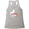rainbow unicorn Racerback Tank
