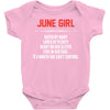 June Girl Hated By Many Baby Onesie