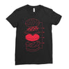 cheeseburger Ladies Fitted T-Shirt
